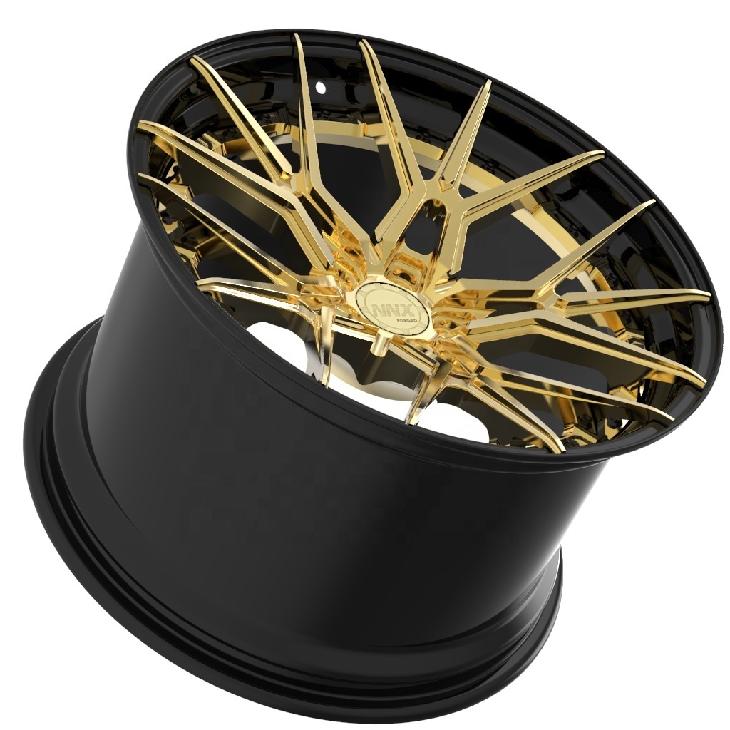 Trend-setting Forged Wheel Rims ,18 19 20 21 22 23 24 inch gold chrome  Mesh Design color customize Forged wheels