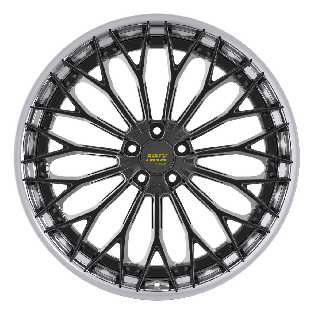 best quality chrome black duo color 5*120mm 18 19 20 21 22 23 24  inch Aluminium Alloy Wheel Rim forged wheel rim