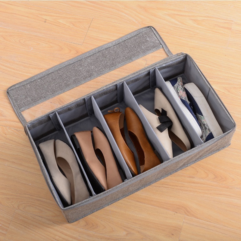 Large 4 Pocket Underbed Shoe Storage Organizer Container Box Bag Drawer