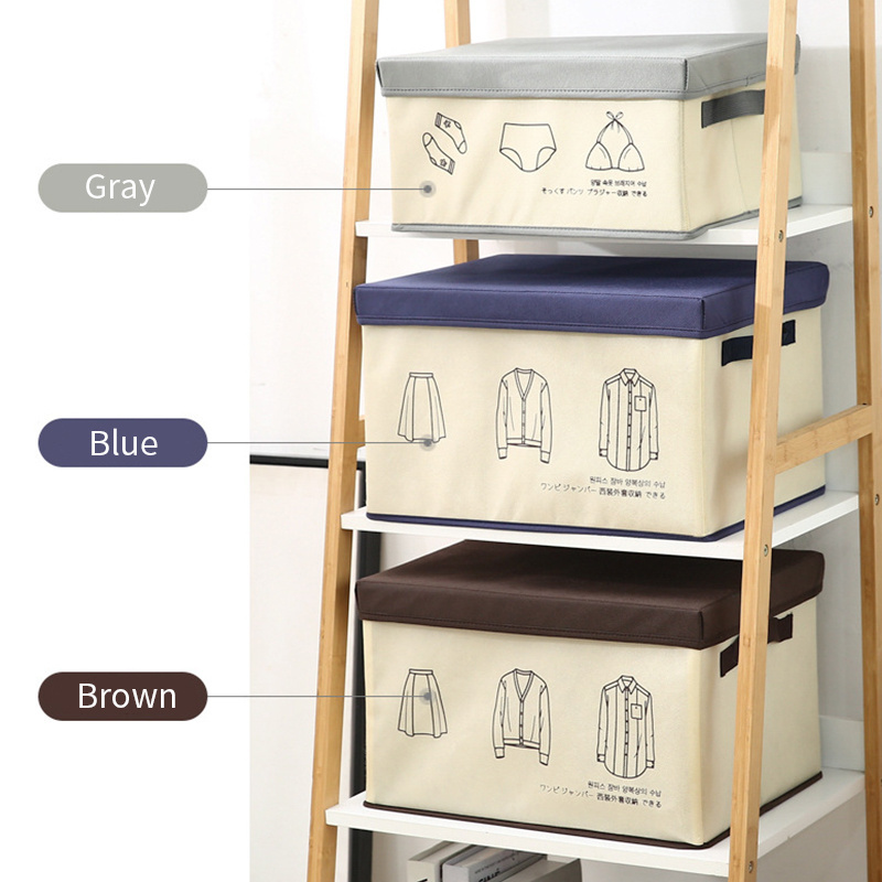 Closet Organizers Home Storage Multi-size Foldable 3 Packs Storage Bins for Closet Shelves