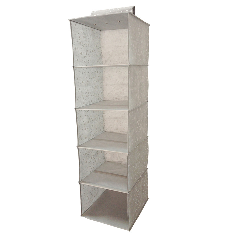 Non-woven Collapsible Shelves Hanging Closet Cubby Hanging Closet Storage Organizer