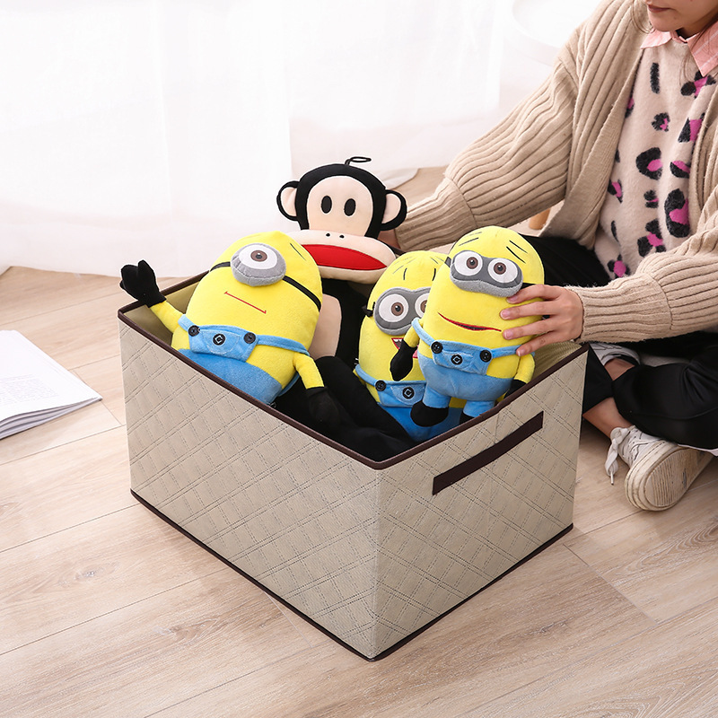 Wholesale Clothes Books Blanket Storage Bins with Lids Foldable Large Toy Storage Chest Bins Cubes Organizer box For Kids