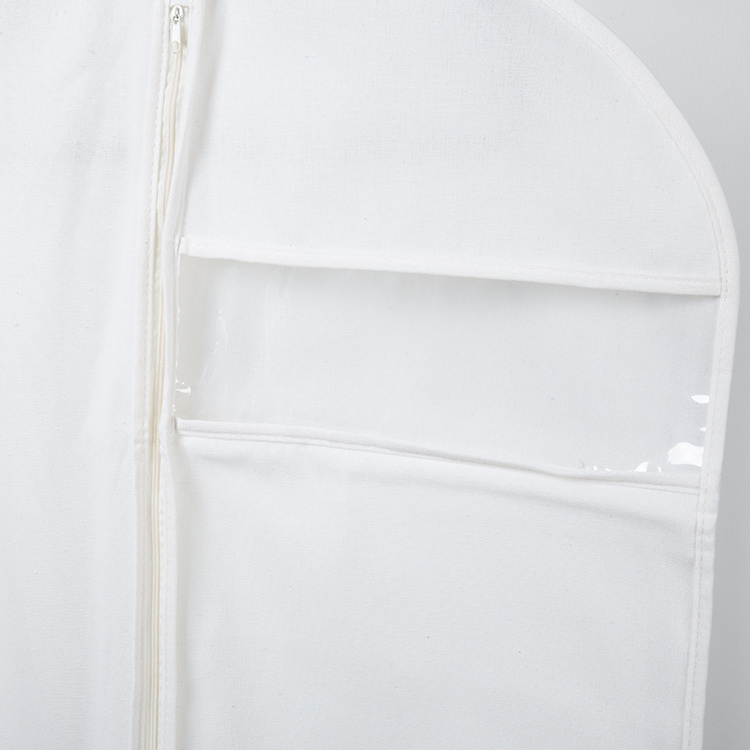 Garment Bags Clothes Covers Protecting Dusts Poly-cotton  Clothes Garment Cover for Hanging Closet Organizer