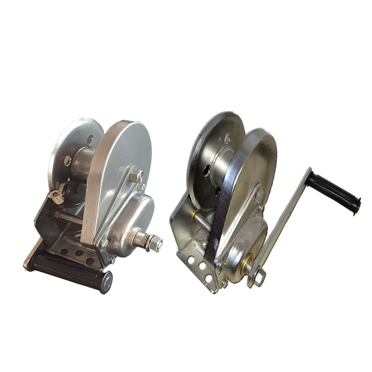 2600lb Hand stainless steel anchor drum winch