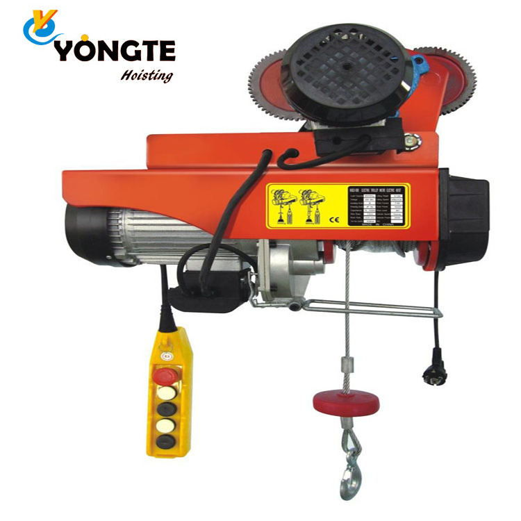 china supplier electric manual chain hoist 500kg wire-rope electric hoist