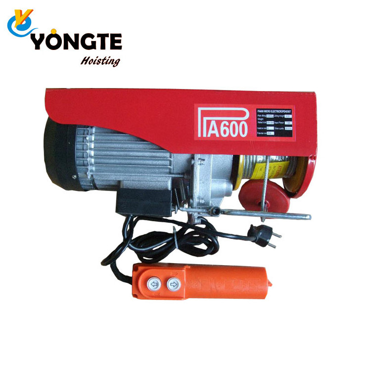 china supplier electric manual chain hoist 500kg wire-rope electric hoist