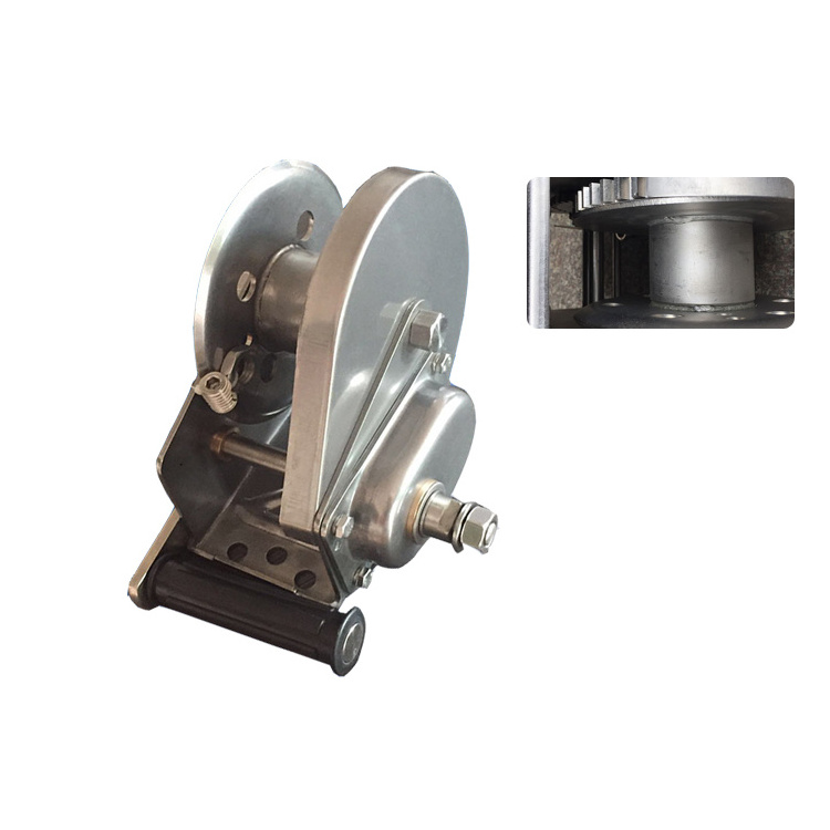 2600lb Hand stainless steel anchor drum winch