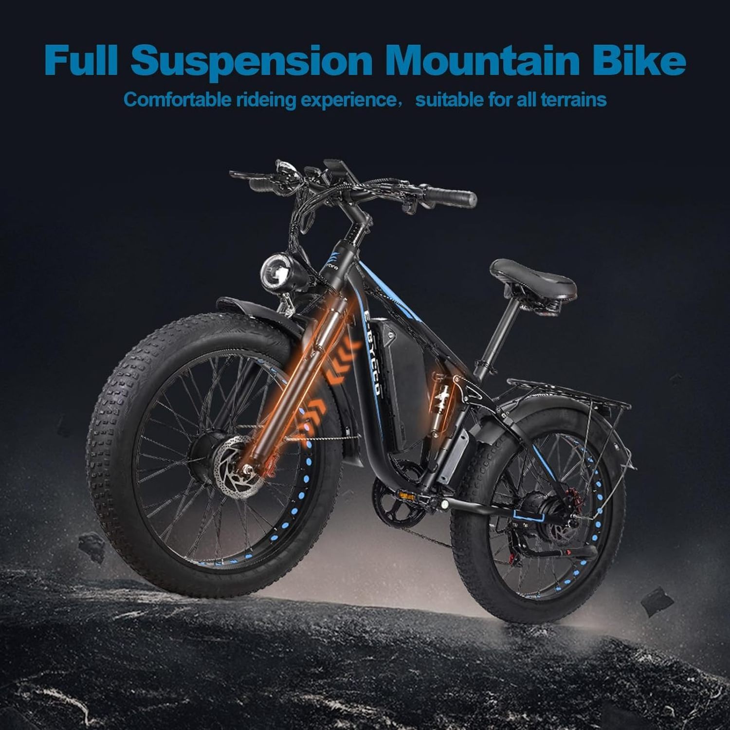 Hot Sell E-Bycco EB7 Bicycle 26 Inch Step Through E-bike 1000W*2 48V 23AH Ebike Shimano 7 Speed E Bike Fat Tire Electric Bike