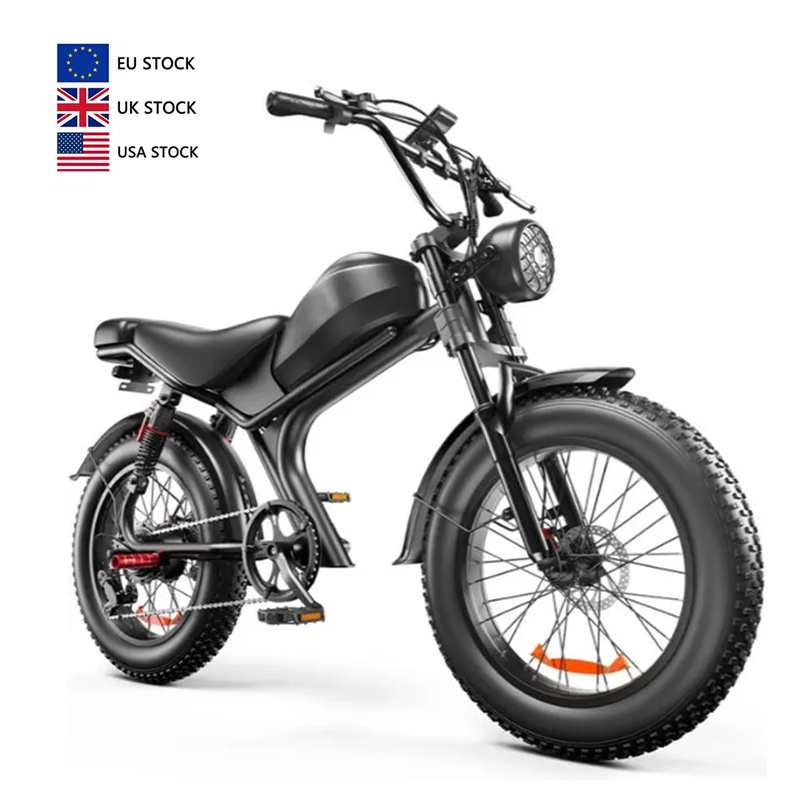 Wholesale C93 48V 1000w fat tire ebike fat wheels moped motorcycles mobility mountain adult electric bike