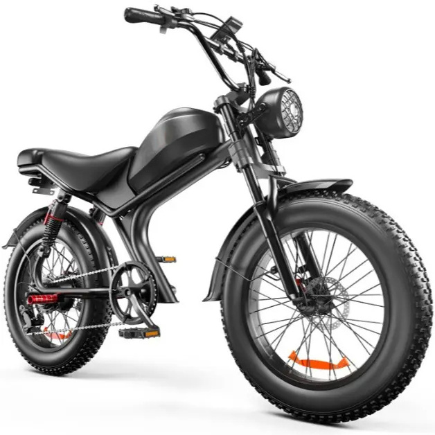 Wholesale C93 48V 1000w fat tire ebike fat wheels moped motorcycles mobility mountain adult electric bike