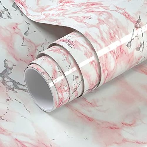 Marble vinyl film self adhesive waterproof wood kitchen vinyl wallpaper suppliers roll on textured walls