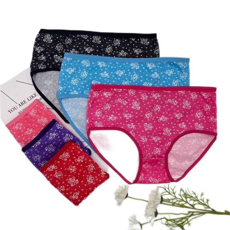 0.24 Dollar Model RLK022 Stock Wholesale Young Girls' Brief Thongs For Woman With Polyester Material