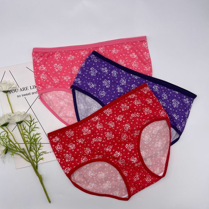 0.24 Dollar Model RLK022 Stock Wholesale Young Girls' Brief Thongs For Woman With Polyester Material