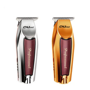 KM-9163 rechargeable oil shears trimmer man clippers liner barber all metal gold hair clipper