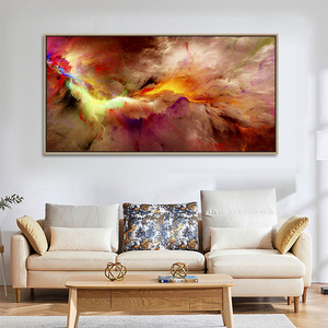 Modern Colorful Cloud Landscape Wall Picture Poster And Print  Wall Art on Canvas Customize Abstract Painting