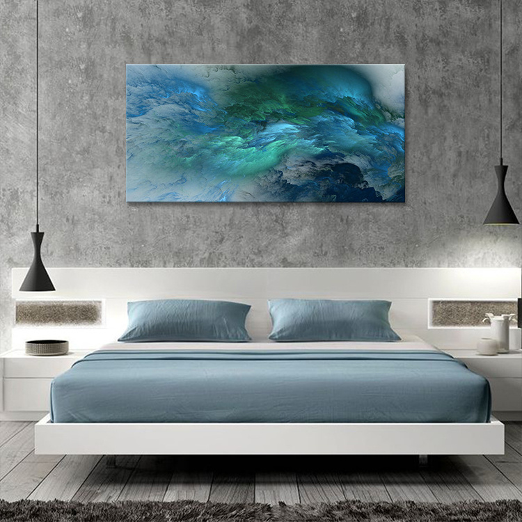 Modern Colorful Cloud Landscape Wall Picture Poster And Print  Wall Art on Canvas Customize Abstract Painting