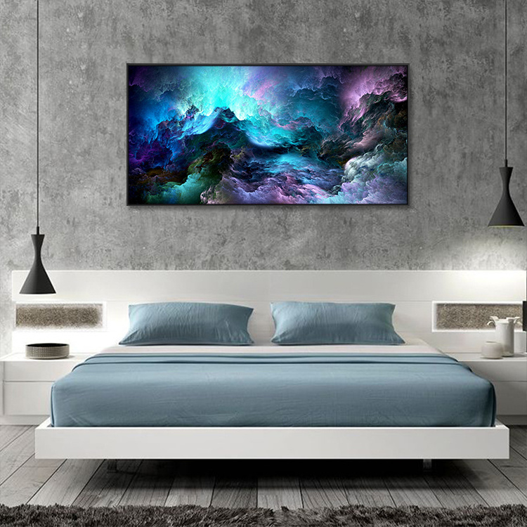 Modern Colorful Cloud Landscape Wall Picture Poster And Print  Wall Art on Canvas Customize Abstract Painting