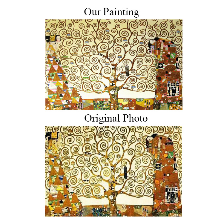 Hot-selling klimt the tree of life by skilled painters