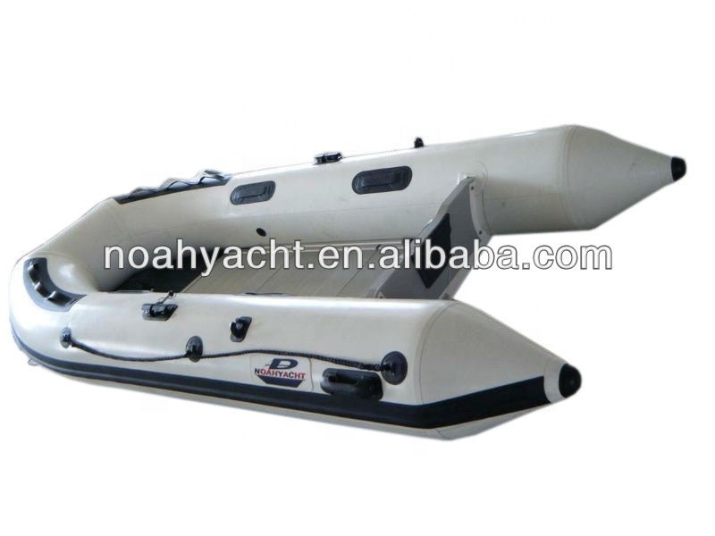 0.9mm/1.2mm PVC/hypalon(CE) high speed fishing pontoon inflatable catamaran boats 2023 with outboard engine yamaha