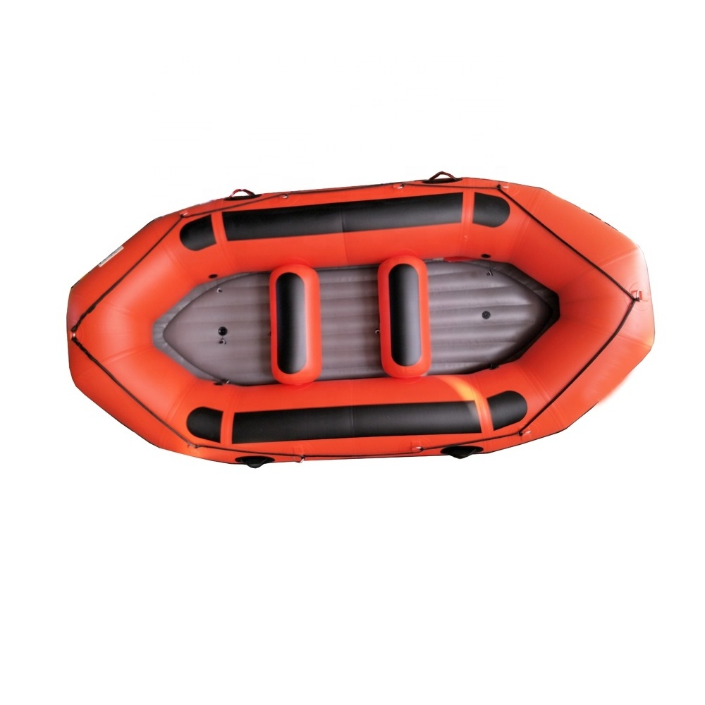 Heavy duty double floor river boat whitewater rafting 8 persons river raft rowing boat for sale