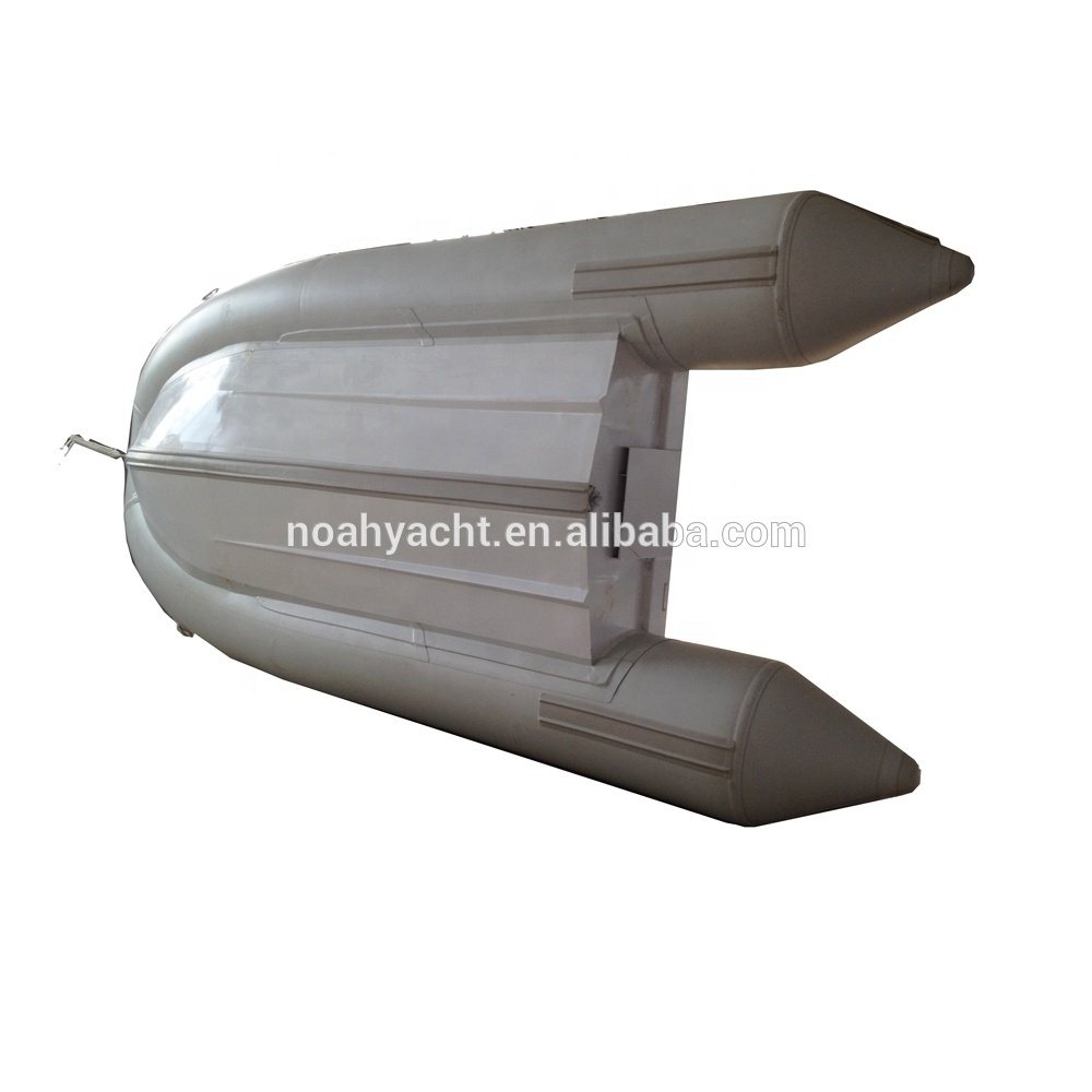 OEM Aluminum material hull and 10/11/12/13 feet length inflatable pontoon fishing boats with deck