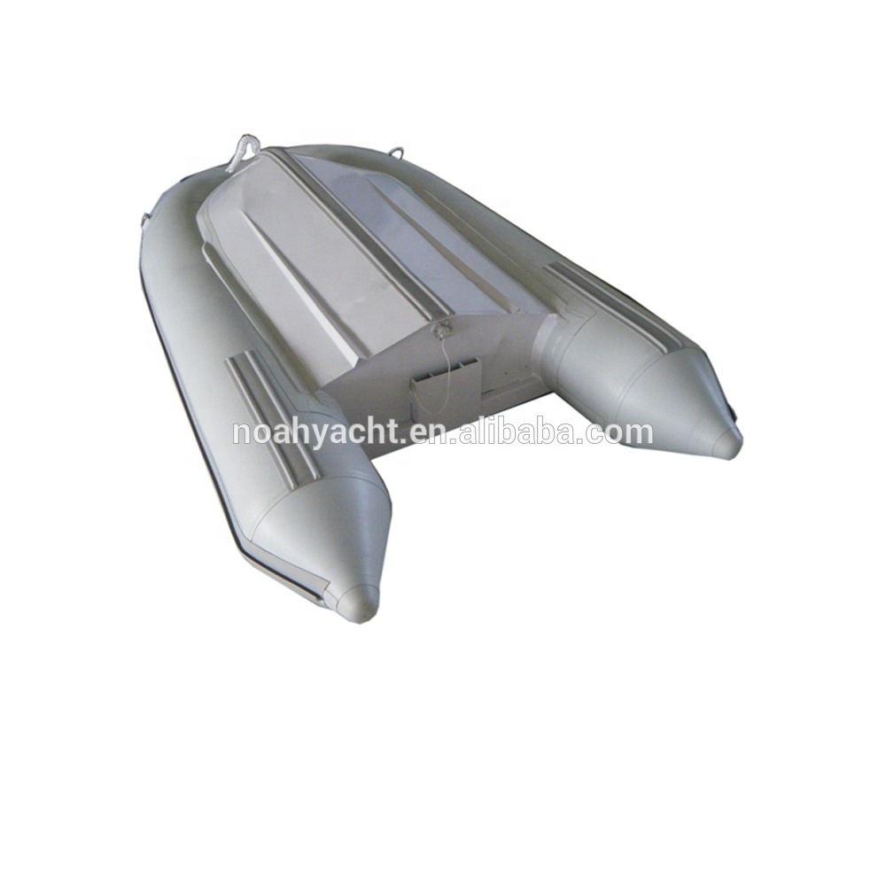 OEM Aluminum material hull and 10/11/12/13 feet length inflatable pontoon fishing boats with deck