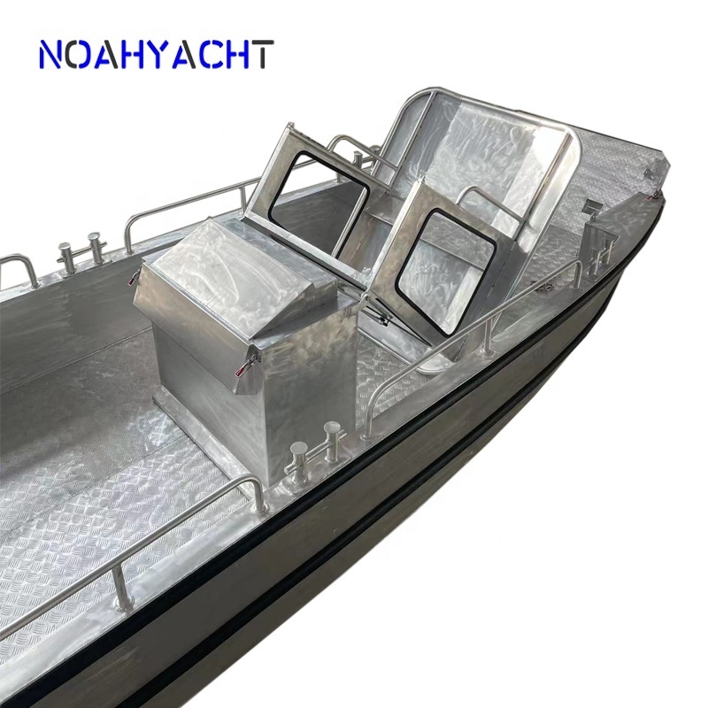 7.35m CE certified welded aluminum hull small landing craft boat barge for sale