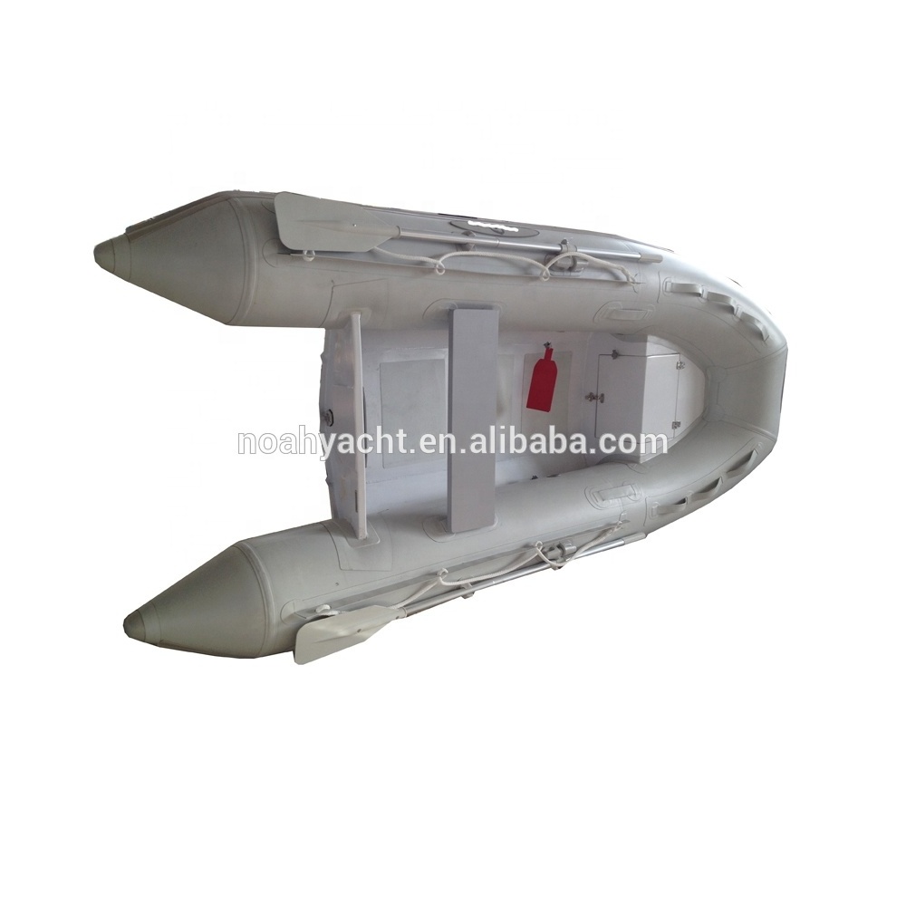 OEM Aluminum material hull and 10/11/12/13 feet length inflatable pontoon fishing boats with deck