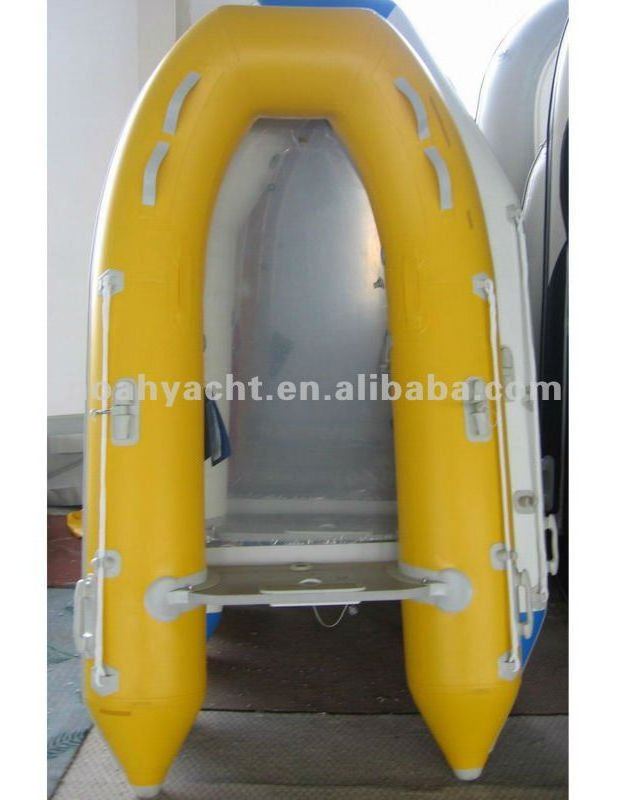 transparent floor glass bottom inflatable boat