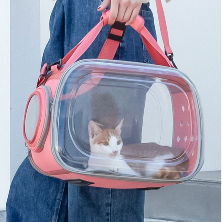 Pet Cages Carrier Travel Face Handle Bag In The Shape Of A Packaging Bags For Cat Litter Box