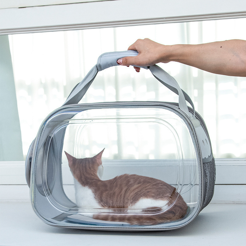 Pet Cages Carrier Travel Face Handle Bag In The Shape Of A Packaging Bags For Cat Litter Box