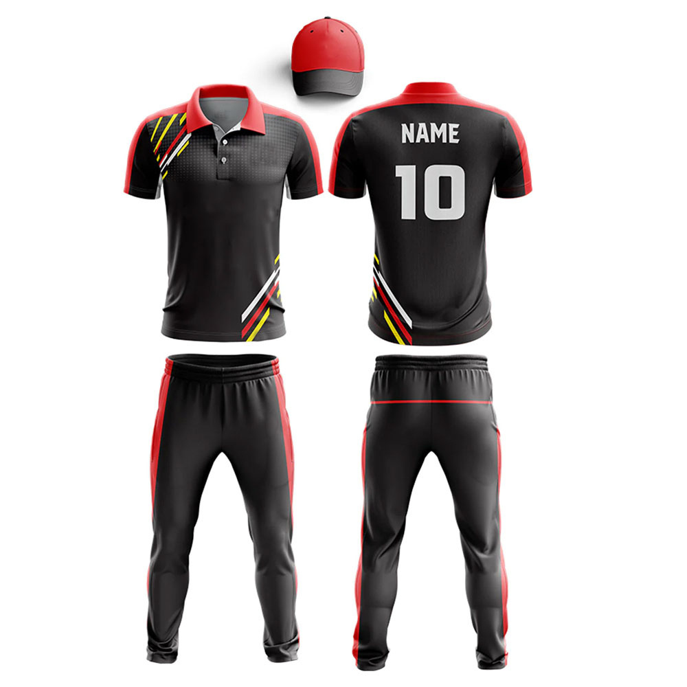 custom made OEM NEW  TOP  Latest Design 100% Polyester Cricket Jersey And Pant Cricket Uniform Cheap Price Cricket Uniform