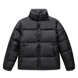 Custom made OEM NEW DESIGN Fashion Style Shiny Custom Polyester/NYLON  Fabric Men's Puffer Jacket Wholesale Winter Jacket