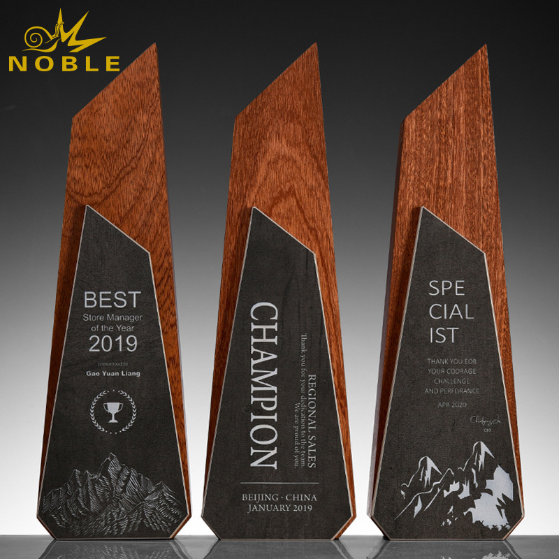 Wholesale custom wooden plaque blank trophies and awards wood award