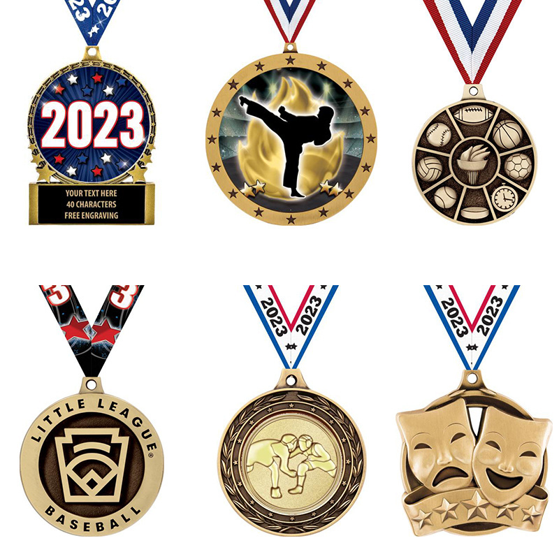 Noble Manufacturer 2023 Metal Business Gift Sports Award Custom Bespoke Logo Eagle Trophy Award Craft Glitter Rank Medal