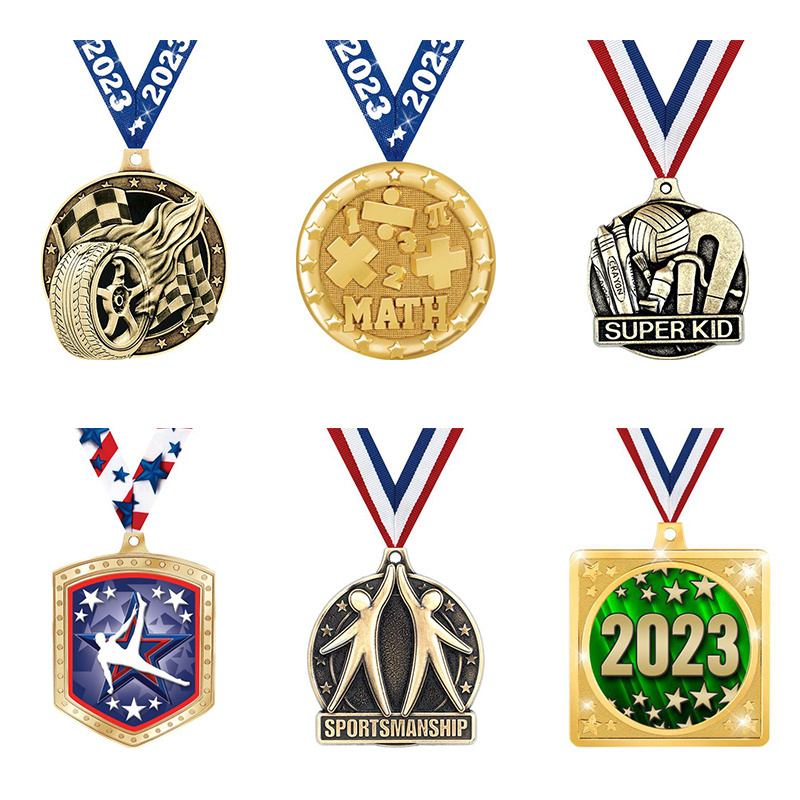 Noble Manufacturer 2023 Metal Business Gift Sports Award Custom Bespoke Logo Eagle Trophy Award Craft Glitter Rank Medal