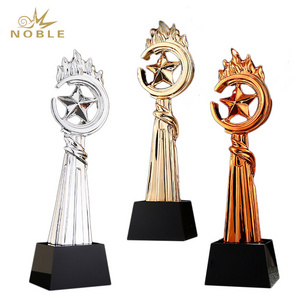 Noble Shiny Resin Torch Star Trophy Award Business Event Award with Individul Name Engraved