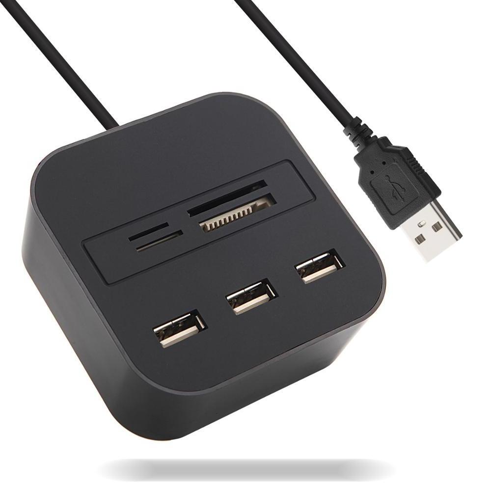 New model multifunctional OTG USB hub 2.0 3 ports card reader