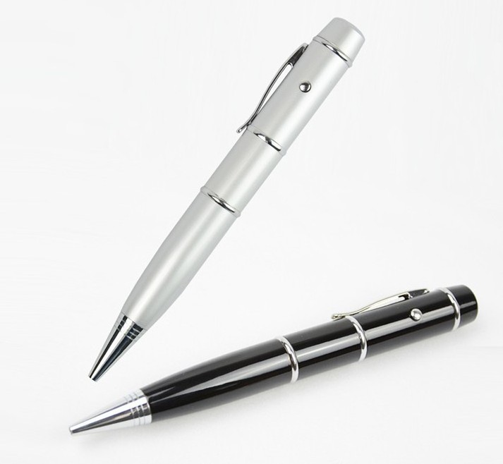 Waterproof 5 in 1 Multi-function Laser Pointer Touch Pen USB Pen Flash Drive with Flash Light