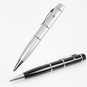 Waterproof 5 in 1 Multi-function Laser Pointer Touch Pen USB Pen Flash Drive with Flash Light