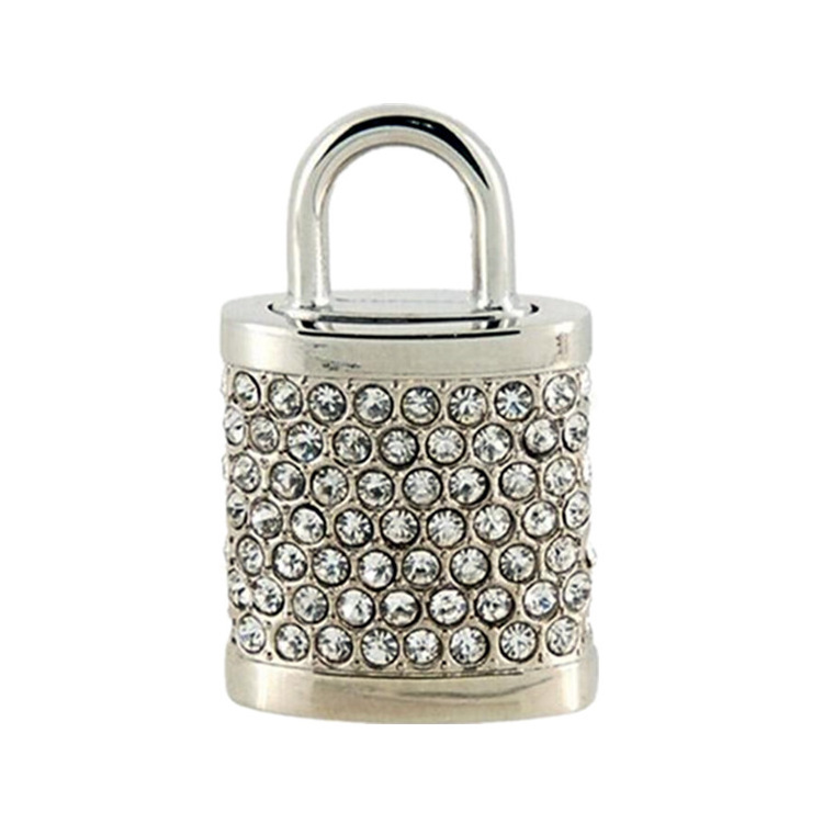 fancy luxury jewelry usb flash drive / crystal lock shape usb flash drive / jewelry lock design usb memory stick