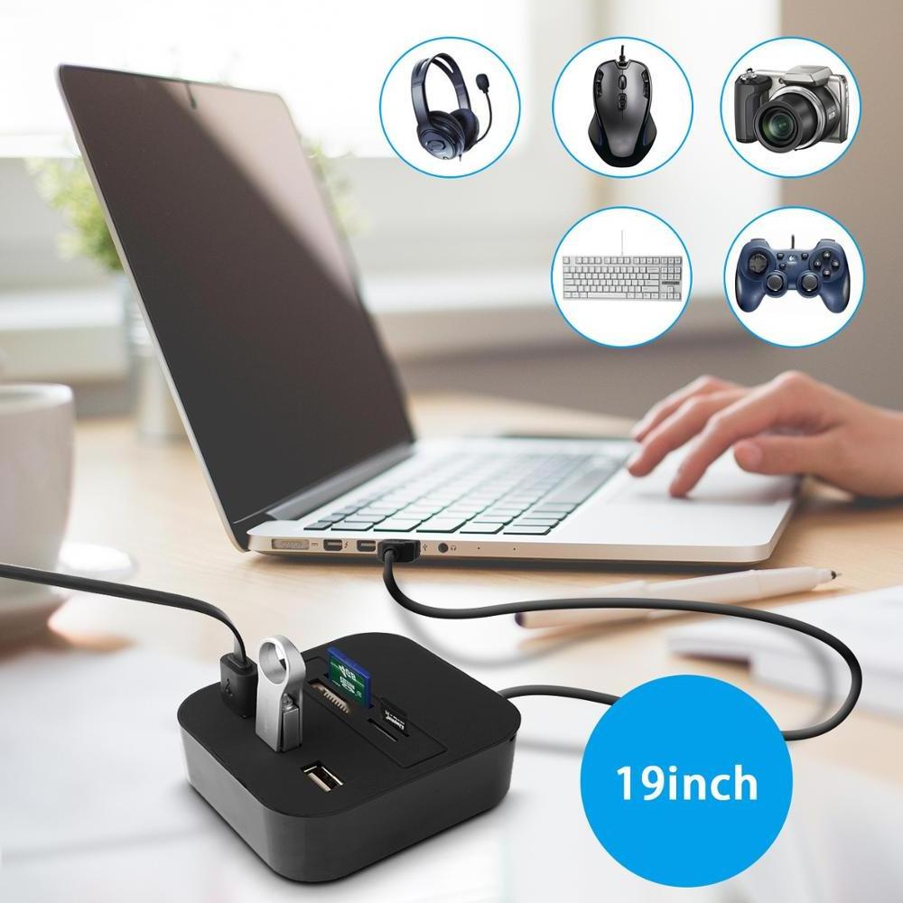 New model multifunctional OTG USB hub 2.0 3 ports card reader