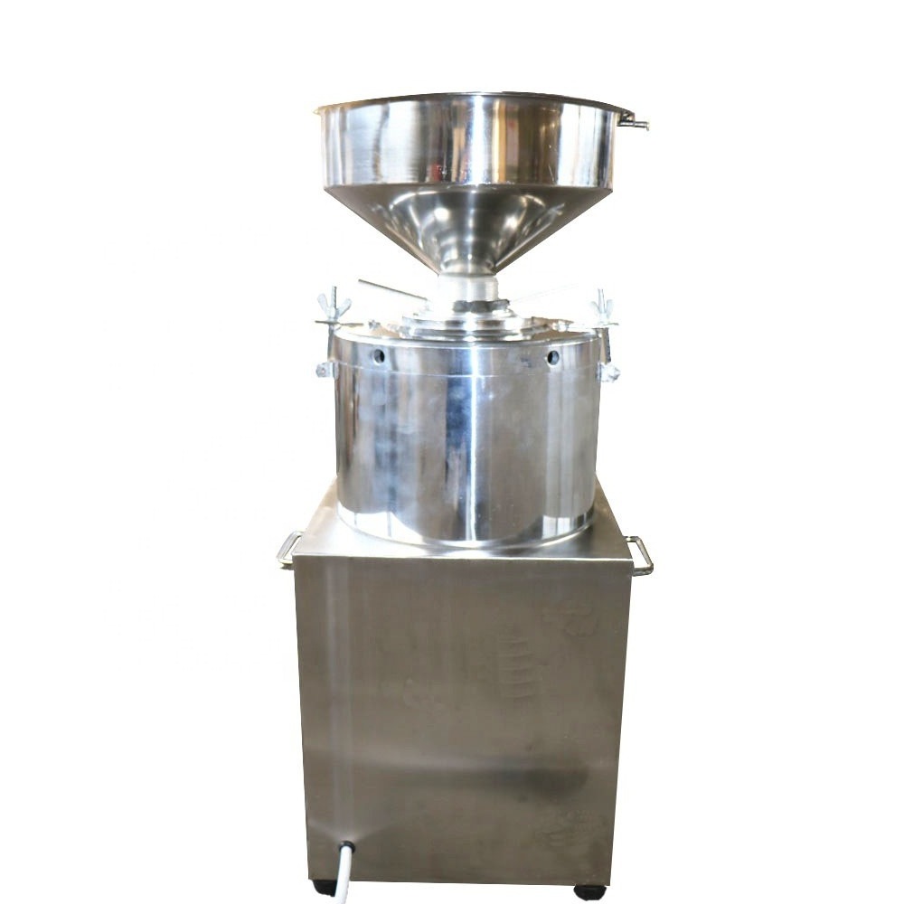 Vertical sesame butter machine 220v electric fully automatic small peanut butter machine sesame grinder