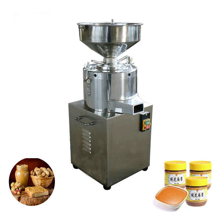 Vertical sesame butter machine 220v electric fully automatic small peanut butter machine sesame grinder