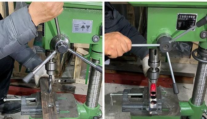 Vertical Drilling Tapping Machine Three Function Desktop New Mechanical Hardware Bench Drill, Tapping Machine, Milling Machine