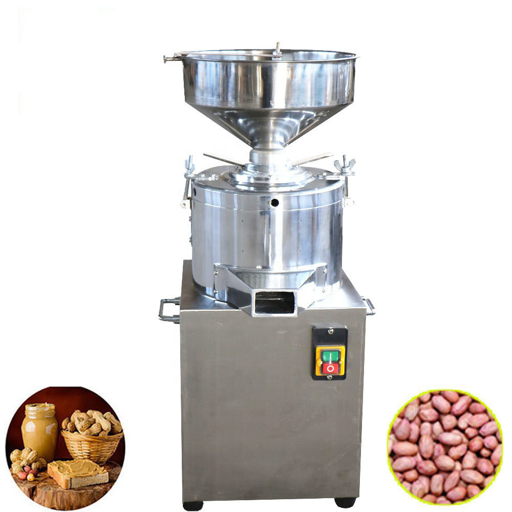 Vertical sesame butter machine 220v electric fully automatic small peanut butter machine sesame grinder