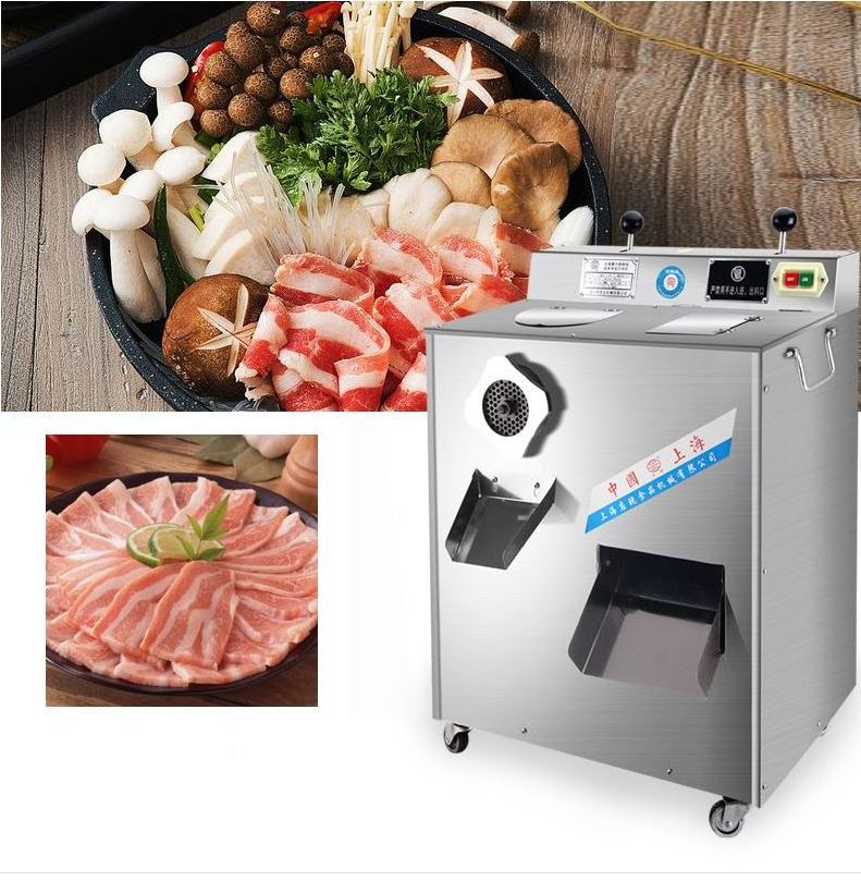 Commercial industrial electric food meat grinders & slicers processor machine price with meat grinder parts for sale