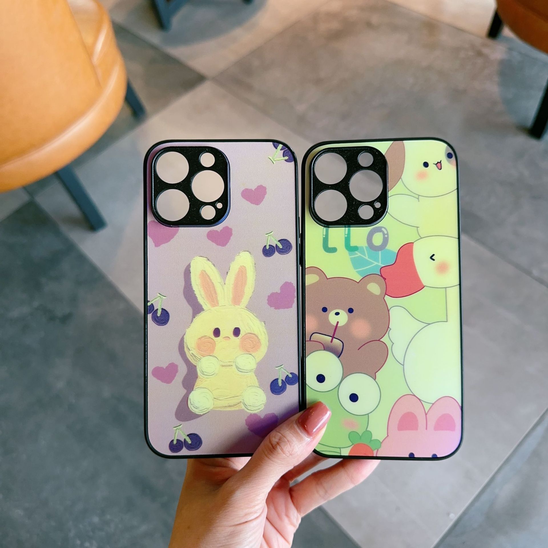 Hot Sale Laser Tpu Material Fashion Cover Anime Cute Cartoon Mobile Phone Case For phone 14 15 XR