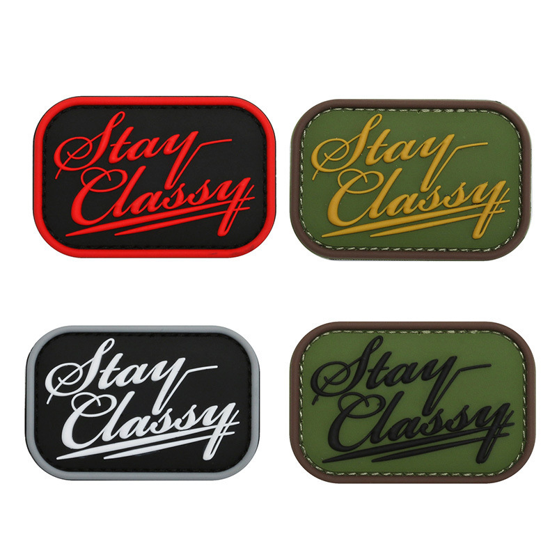 Eco-friendly New Design Customized Embossed Logo Silicone PVC 3D Soft Rubber Patches for Garment