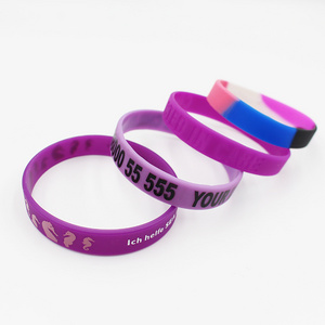 2023 Wholesale Customized Wristbands Festival Event Rubber Bracelet Silicone Wristband For Events